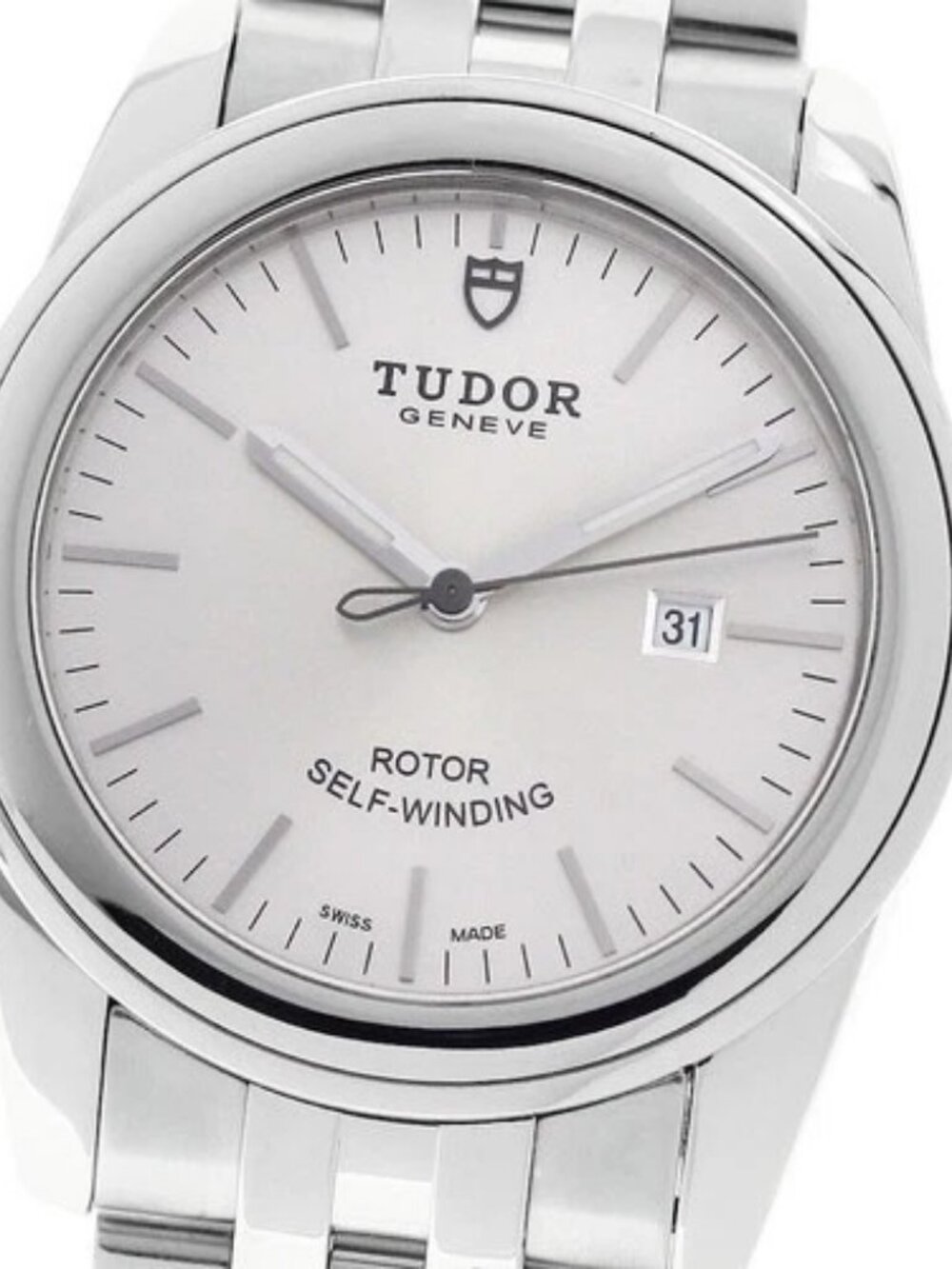 TUDOR Glamor date 53000 Silver Dial Automatic Boy's Watch_957142